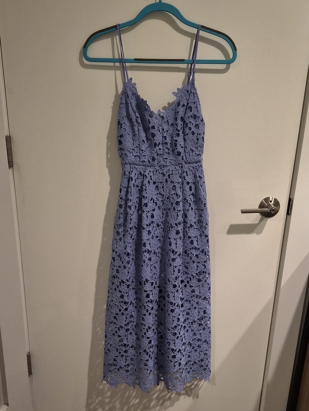 Astr Lace A-line Midi Dress